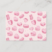 Carte D'accompagnement Pink Heart Valentine Baby shower Demande de réserv (Dos)