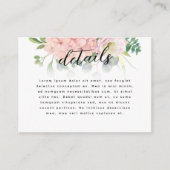 Carte D'accompagnement Pink Hydrangea Wedding (Devant)