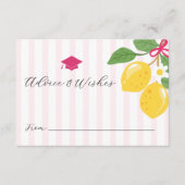 Carte D'accompagnement Pink Lemon Citrus Advice Graduation (Devant)