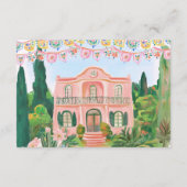 Carte D'accompagnement Pink Mexican Dancer | Destination Wedding (Dos)
