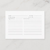 Carte D'accompagnement Pink Pearls Prosecco Bridal Recette Enclôture Cart (Dos)