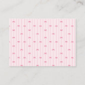 Carte D'accompagnement Pink preppy hand drawn baby shower book request (Dos)