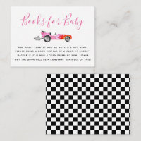 Pink Race Car Baby shower Demande de réservation