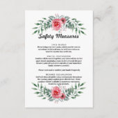 Carte D'accompagnement Pink Rose Green Mesures de sécurité des oliviers (Devant)