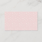 Carte D'accompagnement Pink Snowflakes Devine Combien De Baby showers Jeu (Dos)