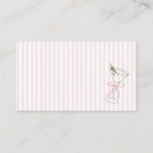 Carte D'accompagnement Pink Stripes Tini One est sur le chemin Diaper Raf (Dos)