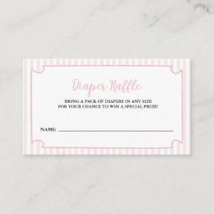 Carte D'accompagnement Pink Stripes Tini One est sur le chemin Diaper Raf