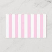 Carte D'accompagnement Pink Whimsical Seashell Baby Shower Display Shower (Dos)