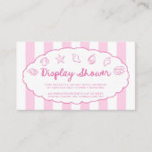 Carte D'accompagnement Pink Whimsical Seashell Baby Shower Display Shower (Devant)