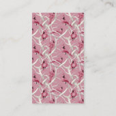 Carte D'accompagnement Pink Winter Cardinal Bird Baby shower Demande de r (Dos)