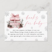 Carte D'accompagnement Pink Winter New Chapter Begins Books For Baby Card (Devant)