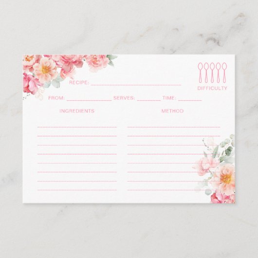 Carte D'accompagnement Piper Poney Recette (Devant)