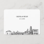 Carte D'accompagnement Pittsburgh Mariage traditionnel RSVP Options de re (Dos)