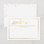 Carte D'accompagnement PixDezines Dazzled/Faux Gold Détails/Boîtier (Devant / Derrière)