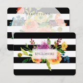 Carte D'accompagnement PixDezines directions mitzvah/DIYstripes/floral (Devant / Derrière)