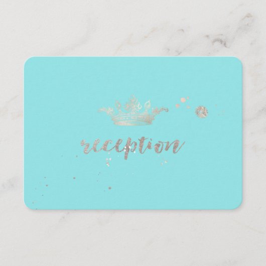 Carte D'accompagnement PixDezines fausse couronne princesse argent récept (Devant)