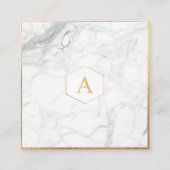 Carte D'accompagnement PixDezines MONOGRAM WISHELL/MARBLE+OR (Devant)