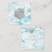 Carte D'accompagnement PixDezines Réception Argent Honeycomb Bar Mitzvah  (Devant / Derrière)