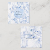 Carte D'accompagnement PixDezines Réception Blue Honeypeb Bar Mitzvah ✡ (Devant / Derrière)