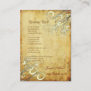 Carte D'accompagnement PixDezines tourbillons à la crème vintage pour le