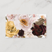 Carte D'accompagnement PixDezines Web RSVP Automne Roses+Dahlia (Dos)