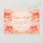 Carte D'accompagnement Pizza Night Diapper Raffle (Devant)