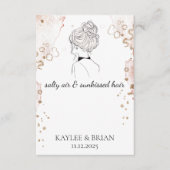 Carte D'accompagnement Plage Bachelorte Porte-Cheveux (Devant)