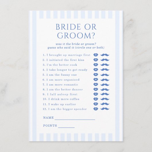 Carte D'accompagnement Plage côtière Bachelorette mariée ou jeu de chambr (Devant)