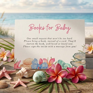 Carte D'accompagnement Plage de coquillages À la mer bientôt Baby Shower