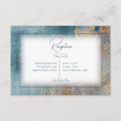 Carte D'accompagnement Plage moderne Réception de mariage Abstraite (Devant)