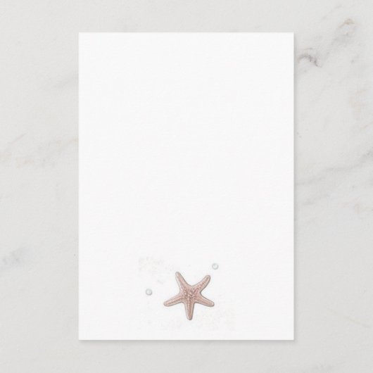 Carte D'accompagnement Plage Pastel (Dos)