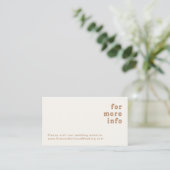 Carte D'accompagnement Plage Retro | Site Mariage ivoire (Debout devant)