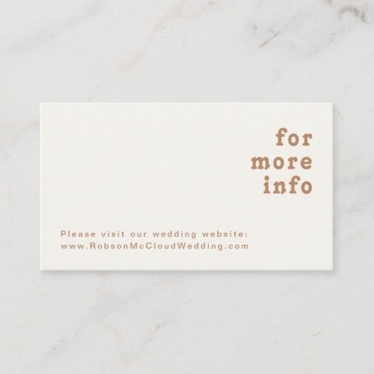 Carte D'accompagnement Plage Retro | Site Mariage ivoire (Devant)