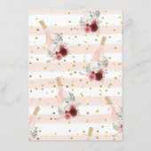 Carte D'accompagnement Plairait-Elle Champagne Florale Partie Enclo (Dos)