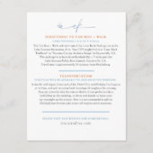 Carte D'accompagnement Plan de mariage personnalisé pour Andres (Dos)