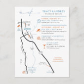 Carte D'accompagnement Plan de mariage personnalisé pour Andres (Devant)