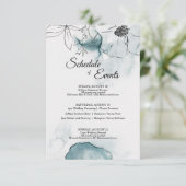 Carte D'accompagnement Planification du Mariage d'esquisse d'aquarelle tu (Debout devant)