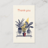 Carte D'accompagnement Plante moderne Merci (Devant)