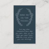 Carte D'accompagnement Plaque à couronnes de fleurs blanches Carte, comma (Devant)