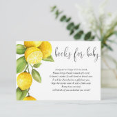 Carte D'accompagnement Plaque de demande de livre de citron, neutre pour  (Debout devant)