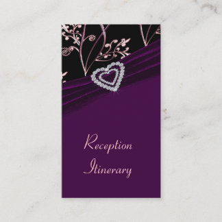 Carte D'accompagnement Plum Élégance Coeur Flore Fils