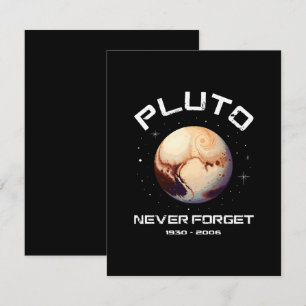 Carte D'accompagnement Pluton N'oublie Jamais