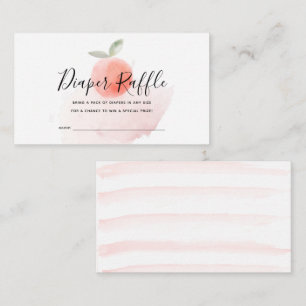 Carte D'accompagnement Poche Baby shower aquarelle Déchets Raffin