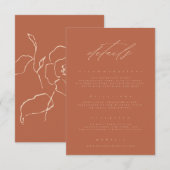 Carte D'accompagnement Poche de rouille minimale Art fin Détails du Maria (Devant / Derrière)