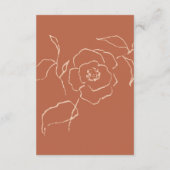 Carte D'accompagnement Poche de rouille minimale Art fin Détails du Maria (Dos)