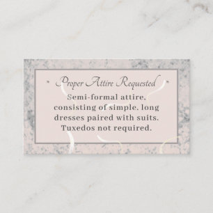 Carte D'accompagnement Poche et marbre gris