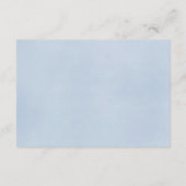 Carte D'accompagnement Pocher corail bleu floral aquarelle réception (Dos)