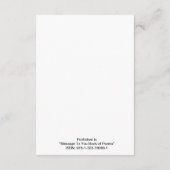 Carte D'accompagnement Poème "N'abandonnez pas" (Dos)