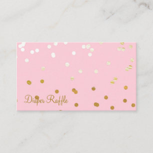 Carte D'accompagnement Poids de comptoir rose et or brillant