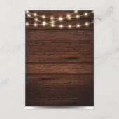 Carte D'accompagnement Poids rustique dans le Baby shower en fleur (Dos)